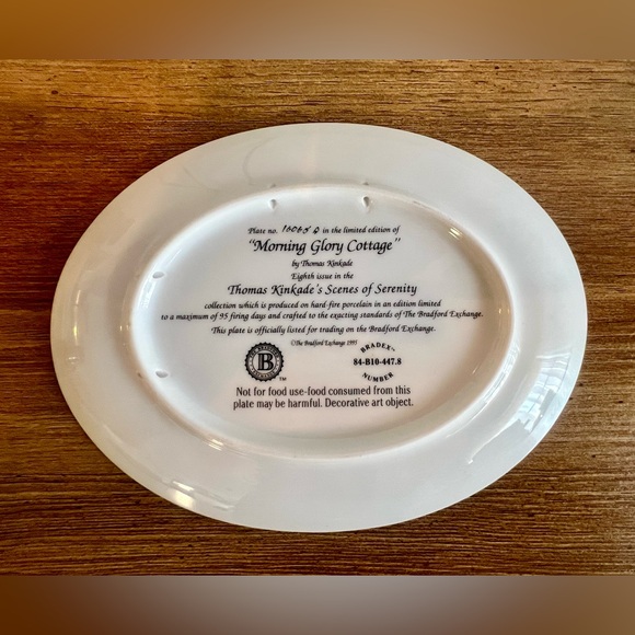 Thomas Kinkade’s “Morning Glory Cottage” by Bradford Exchange - Picture 2 of 5